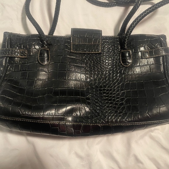 Unbranded Vegan Leather Purse Crocodile Print W Perfect Pockets &Built In Wallet - Picture 5 of 16